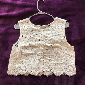 Ivory Lace Top Anthropologie Jenny Yoo